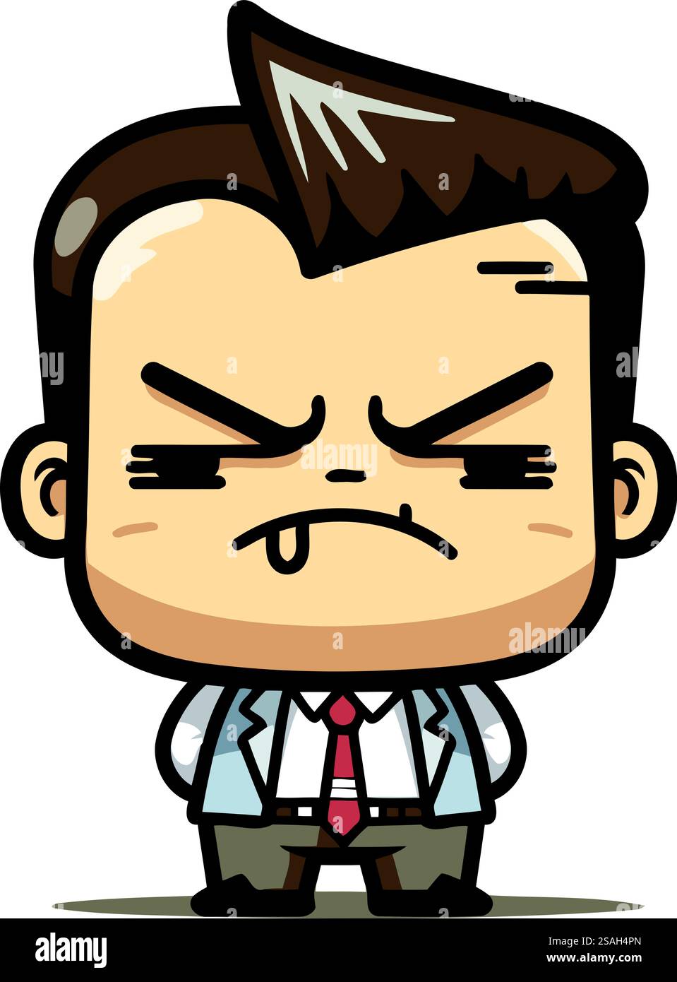 Angry Businessman Cartoon Vector Illustration Stock Vector Image & Art ...