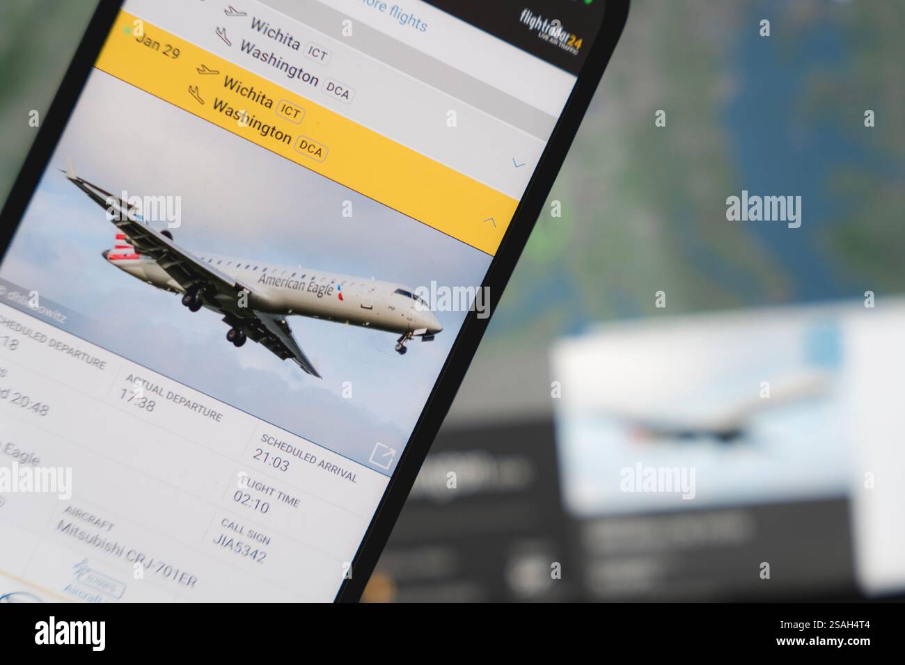American airlines january 2025 crash hires stock photography and