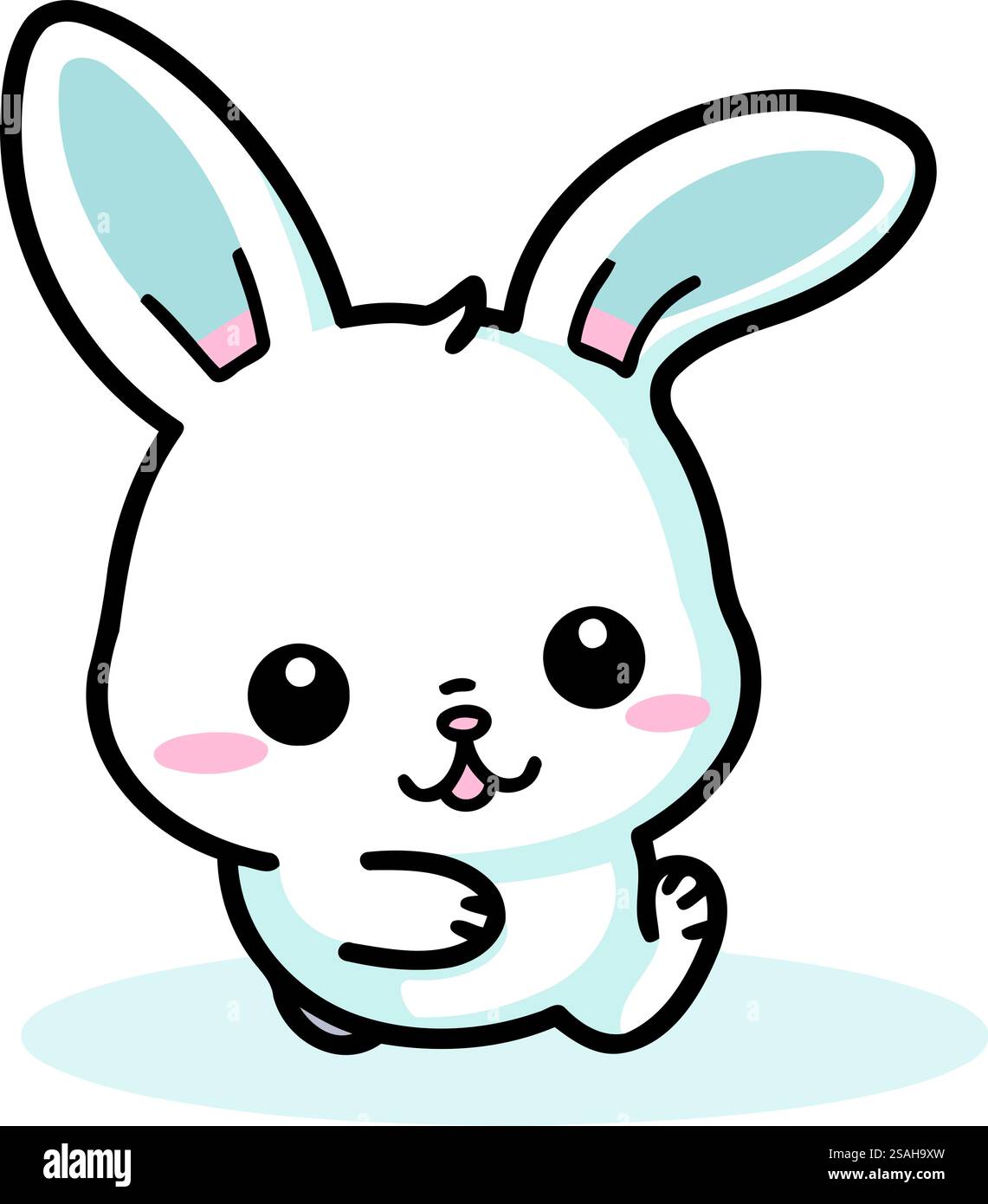 cute rabbit animal cartoon vector illustration design graphic doddle ...