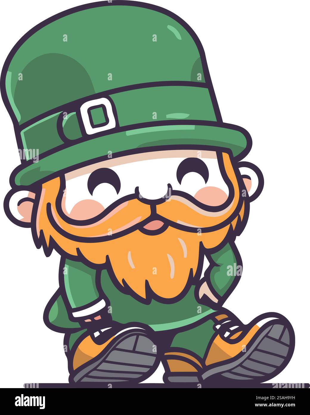 Leprechaun Cartoon Character St Patricks Day Vector Illustration Stock ...