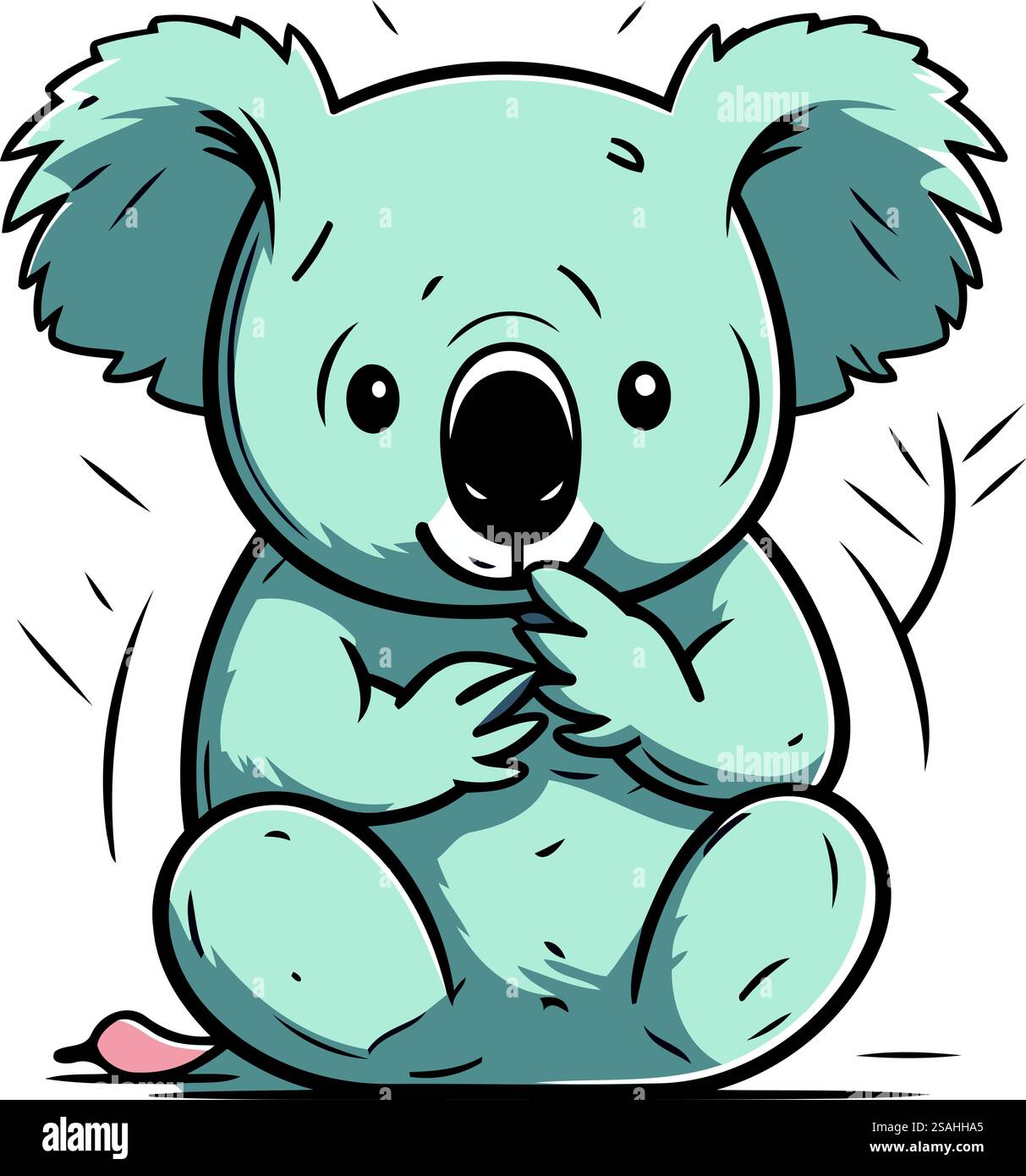 Cute cartoon koala. Vector illustration of a koala Stock Vector Image ...