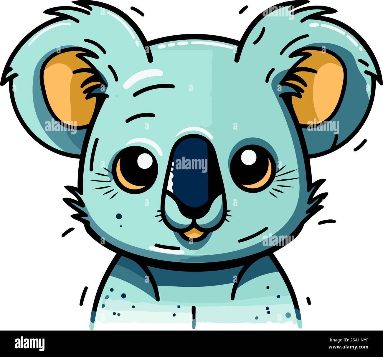 Cute koala cartoon. Vector illustration of cute koala Stock Vector ...