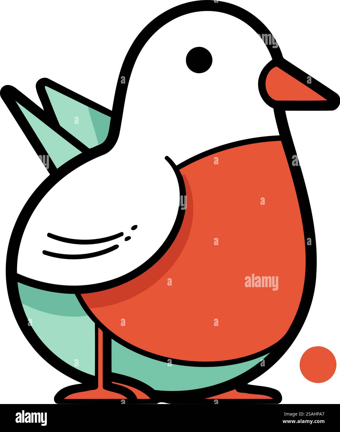 cute bird cartoon icon vector illustration design graphic flat style ...