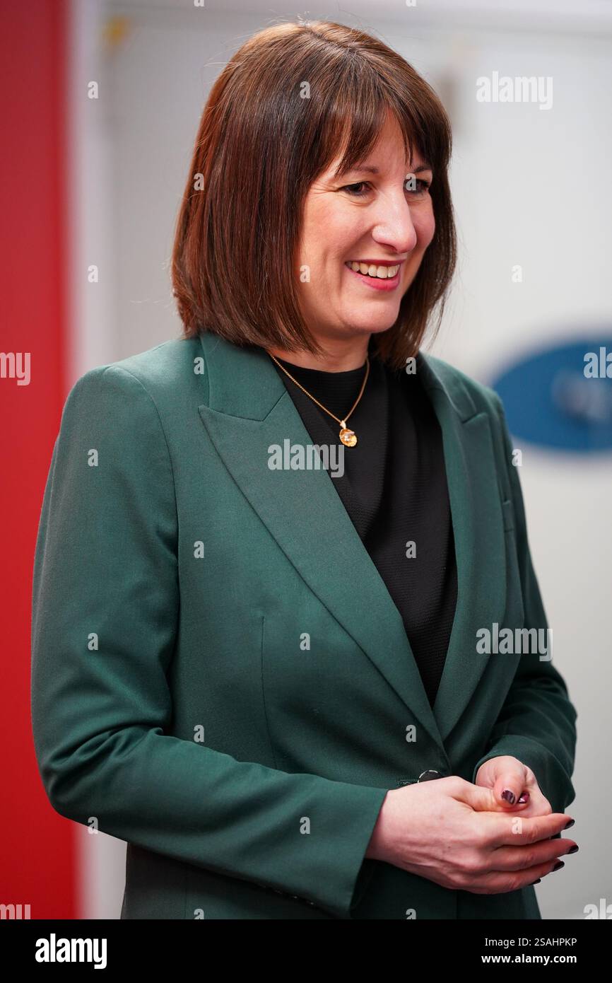 Rachel Reeves Manufacturing Chancellor of the Exchequer Rachel Reeves during a tour of the ...