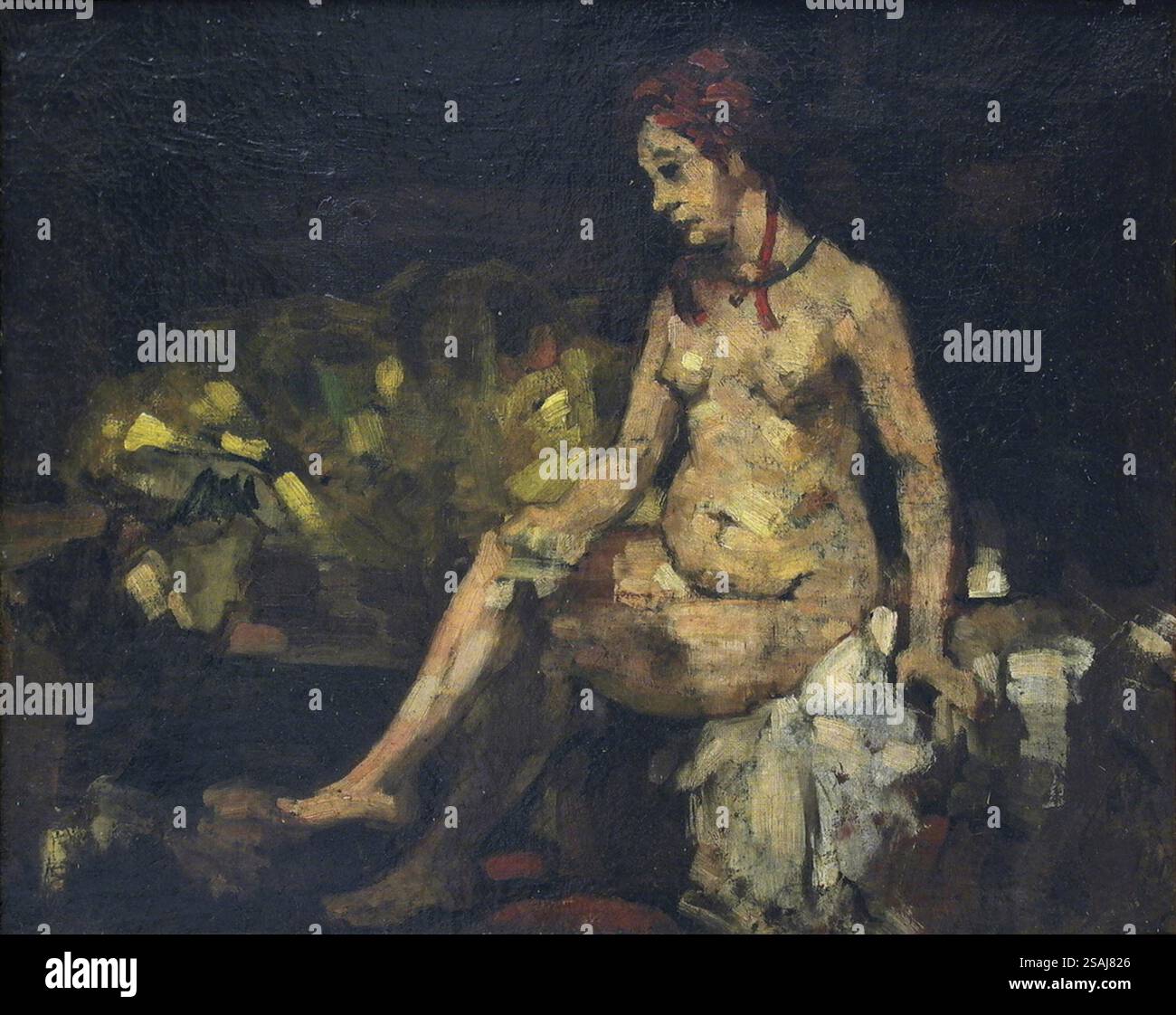 Bathsheba at her bath - paul cezanne Stock Photo - Alamy