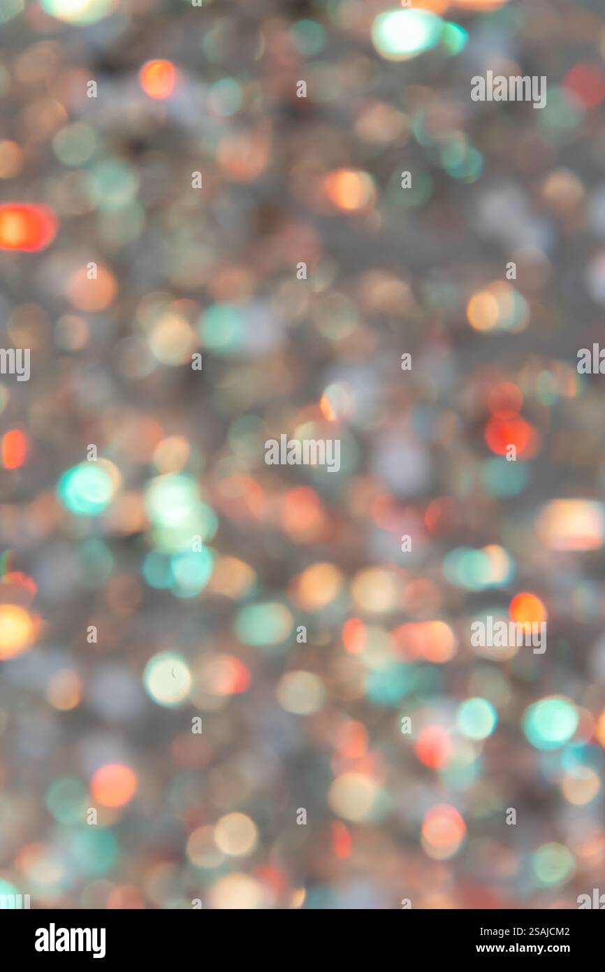 Abstract texture with bright multicolored highlights and metallic effect, blur Stock Photo