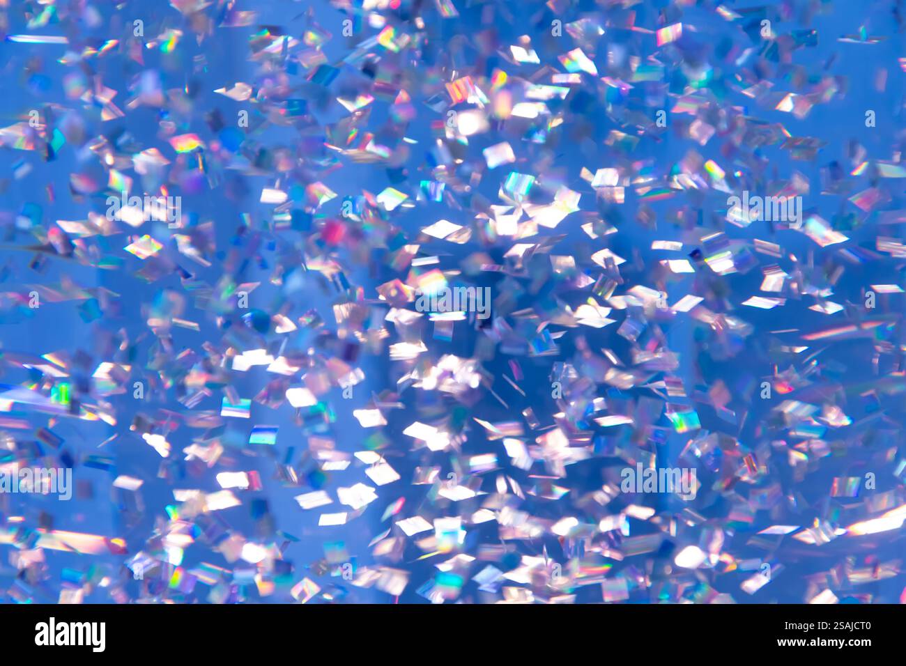 Abstract background with iridescent highlights and shimmering effect, blur Stock Photo