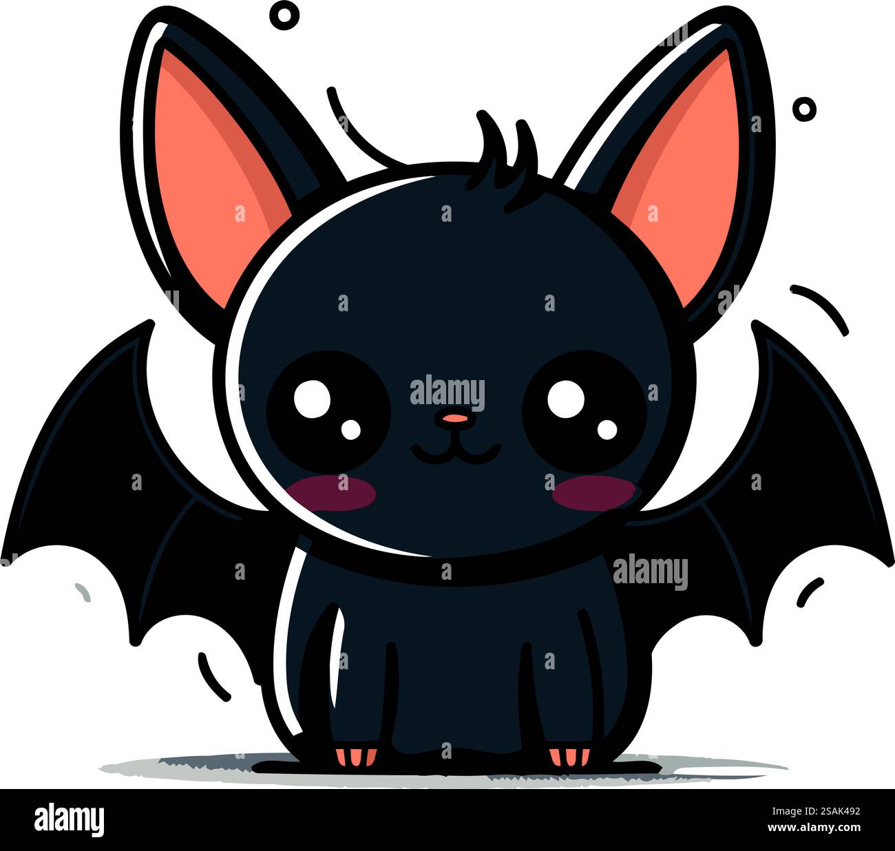 Bat Cartoon Vector File Cute cartoon bat. Vector illustration isolated on a white background ...