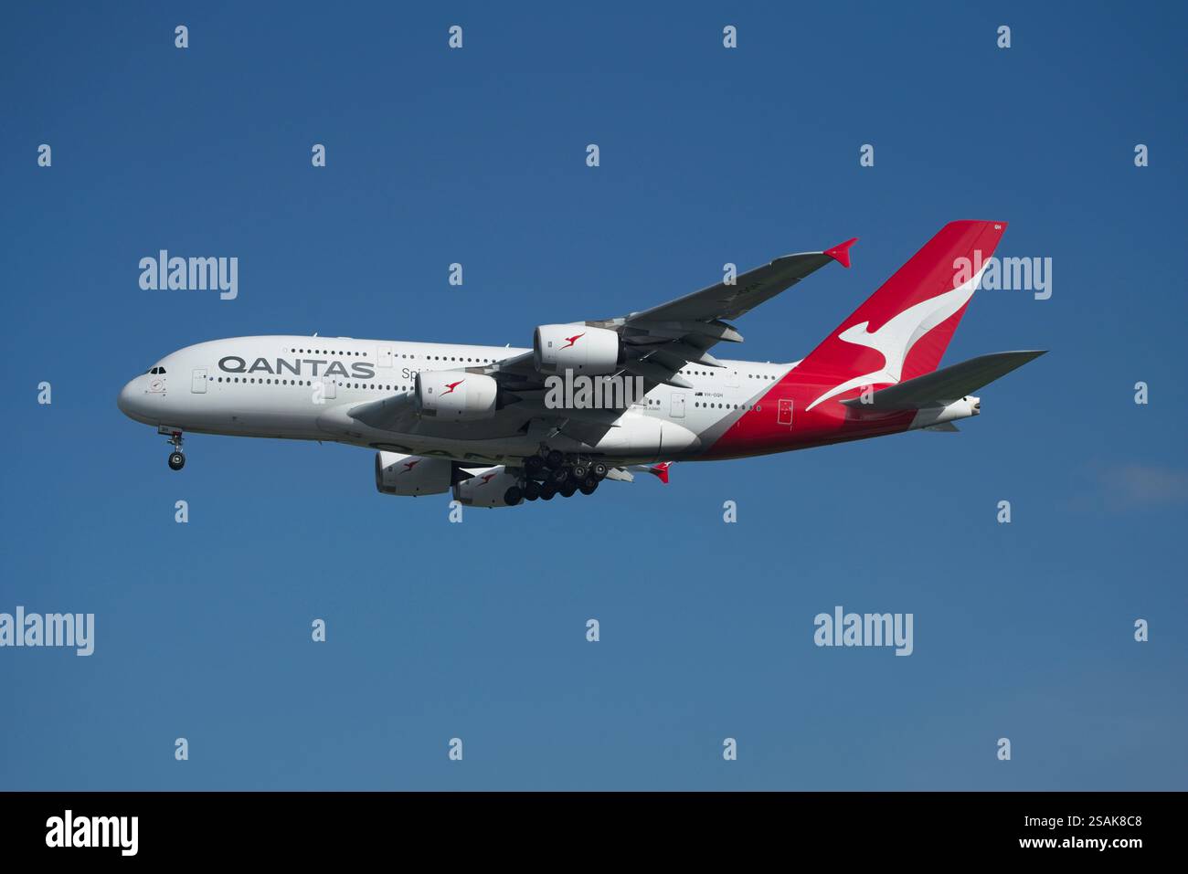 Qantas A380 Stock Photo