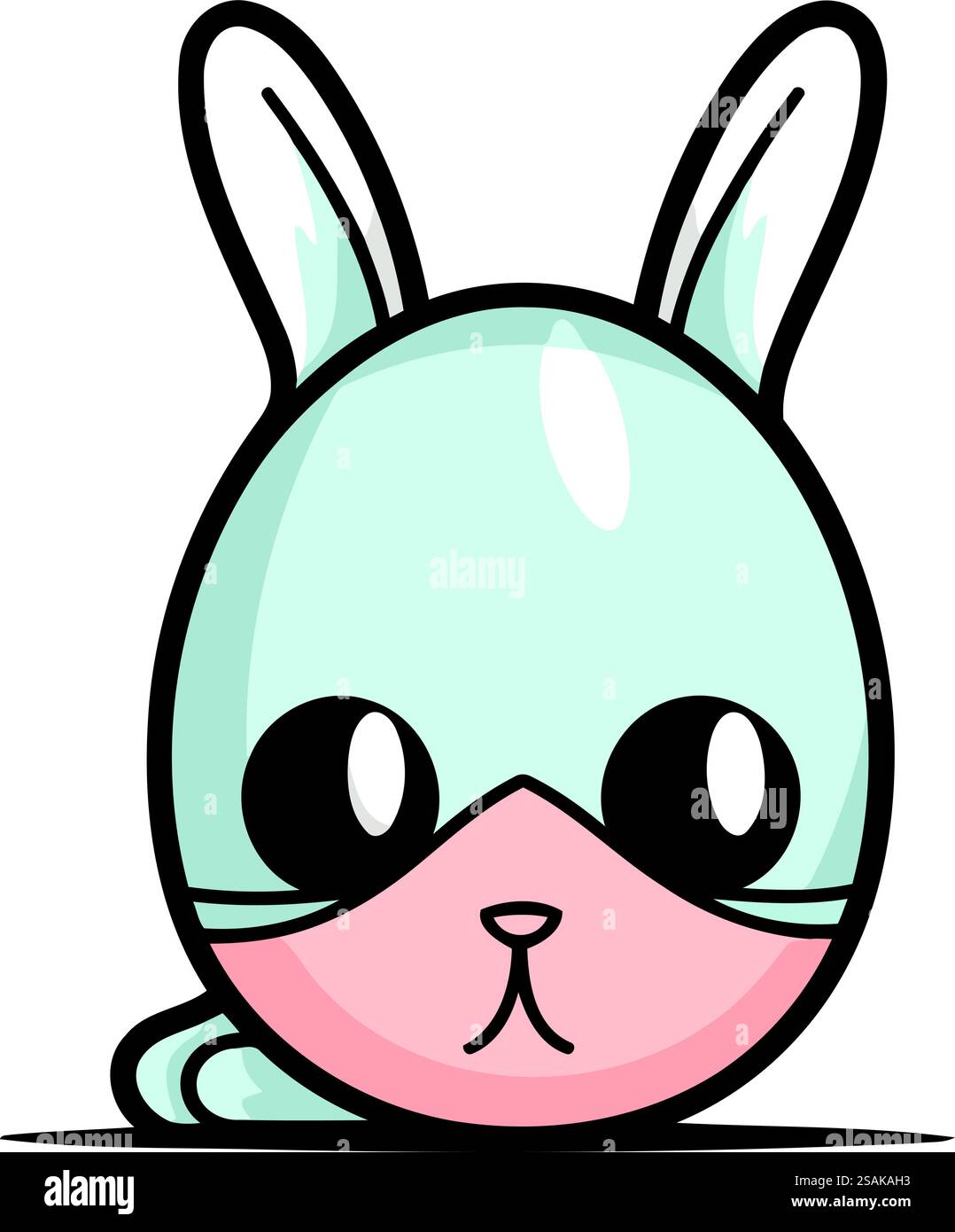 Easter bunny. Cute cartoon bunny character. Vector illustration Stock ...
