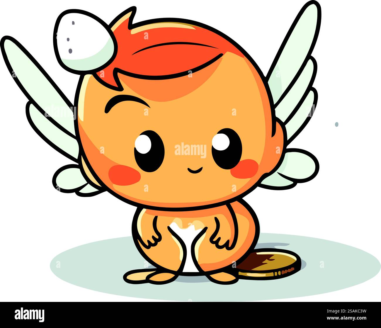 Cute Angel Cartoon Character Vector Illustration. Cute Angel Character ...