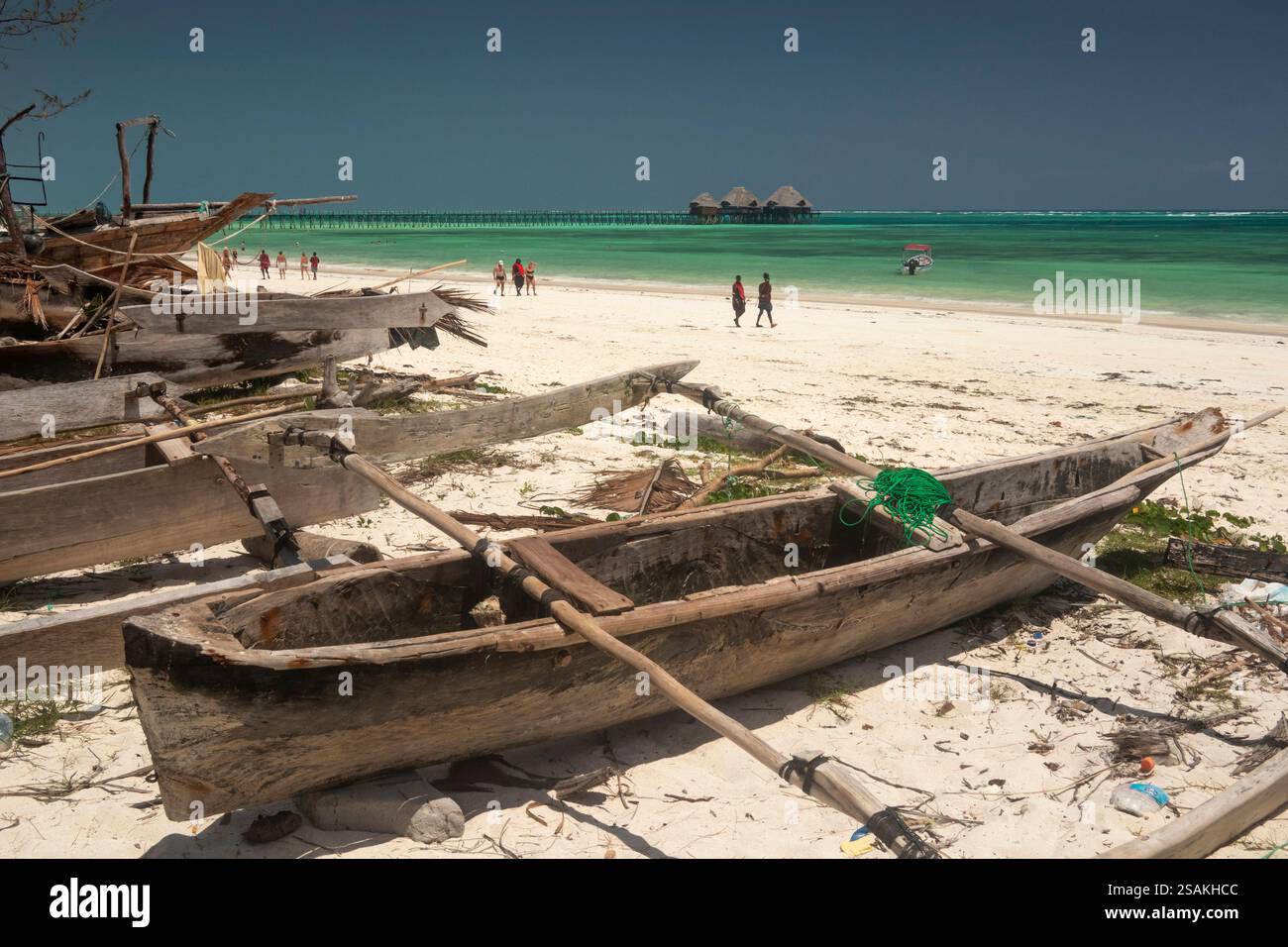 Africa Tanzania, Zanzibar, East Coast, Dongwe, traditional wooden ...