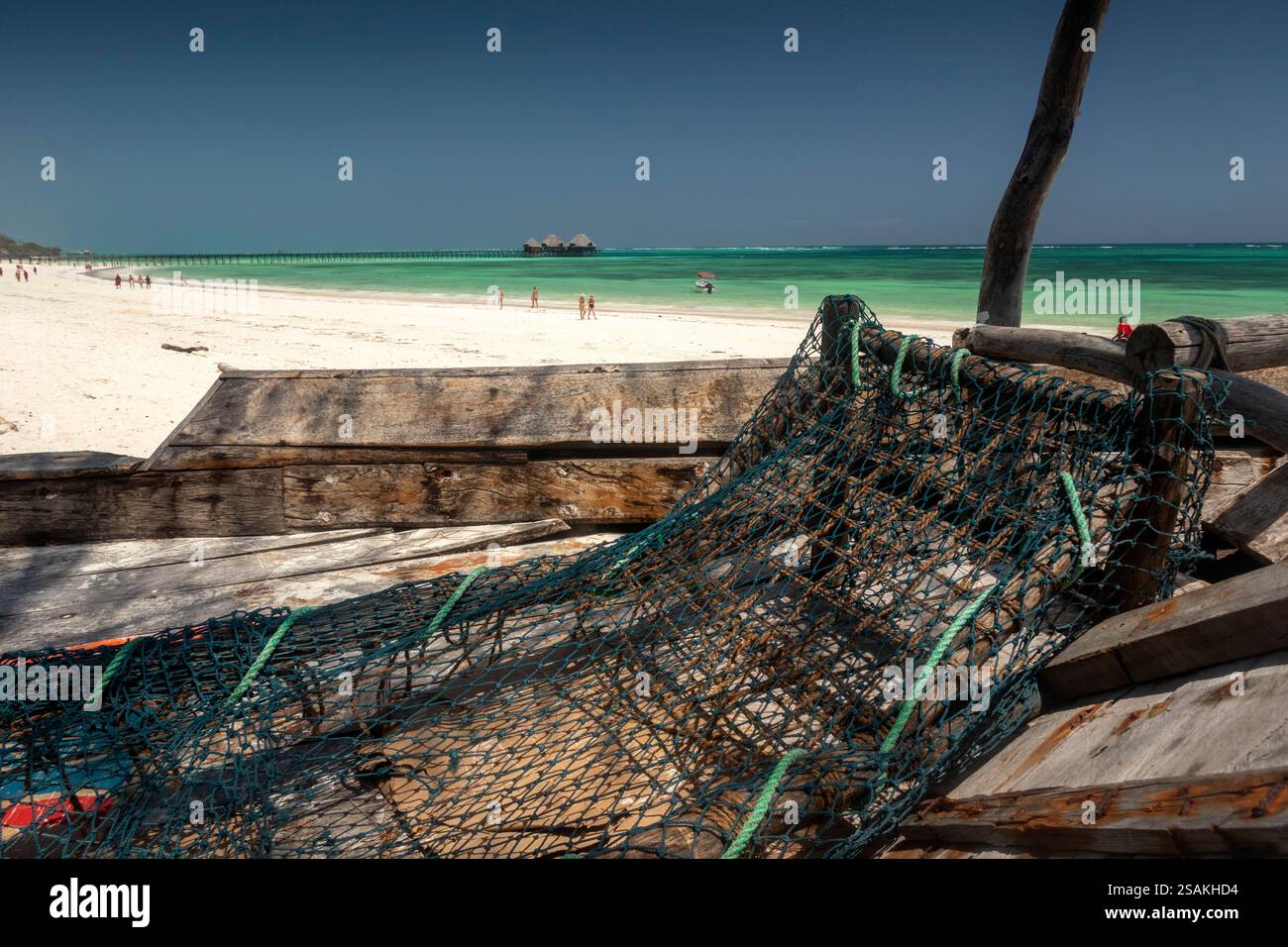 Africa Tanzania, Zanzibar, East Coast, Dongwe, traditional wooden ...