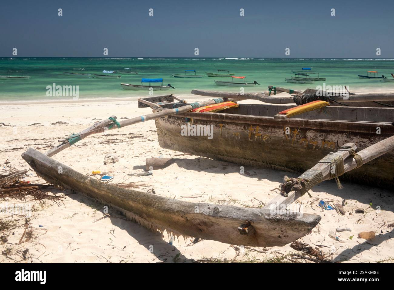 Africa Tanzania, Zanzibar, East Coast, Dongwe, traditional wooden ...