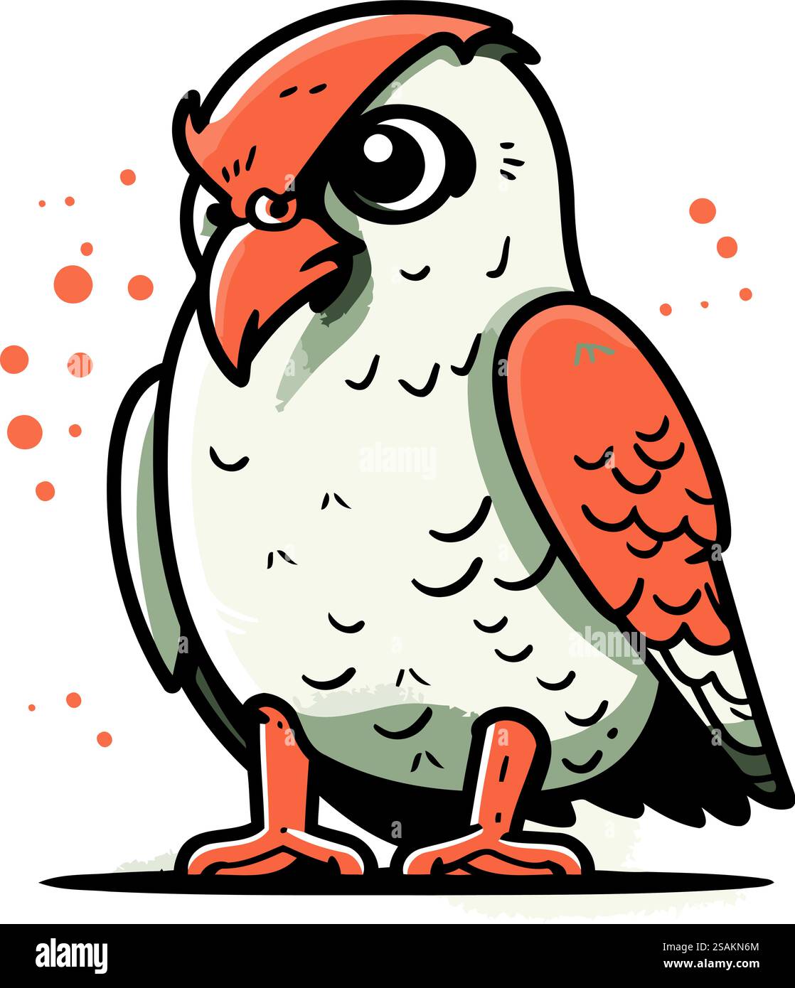 Vector illustration of a cute owl. Isolated on white background Stock ...