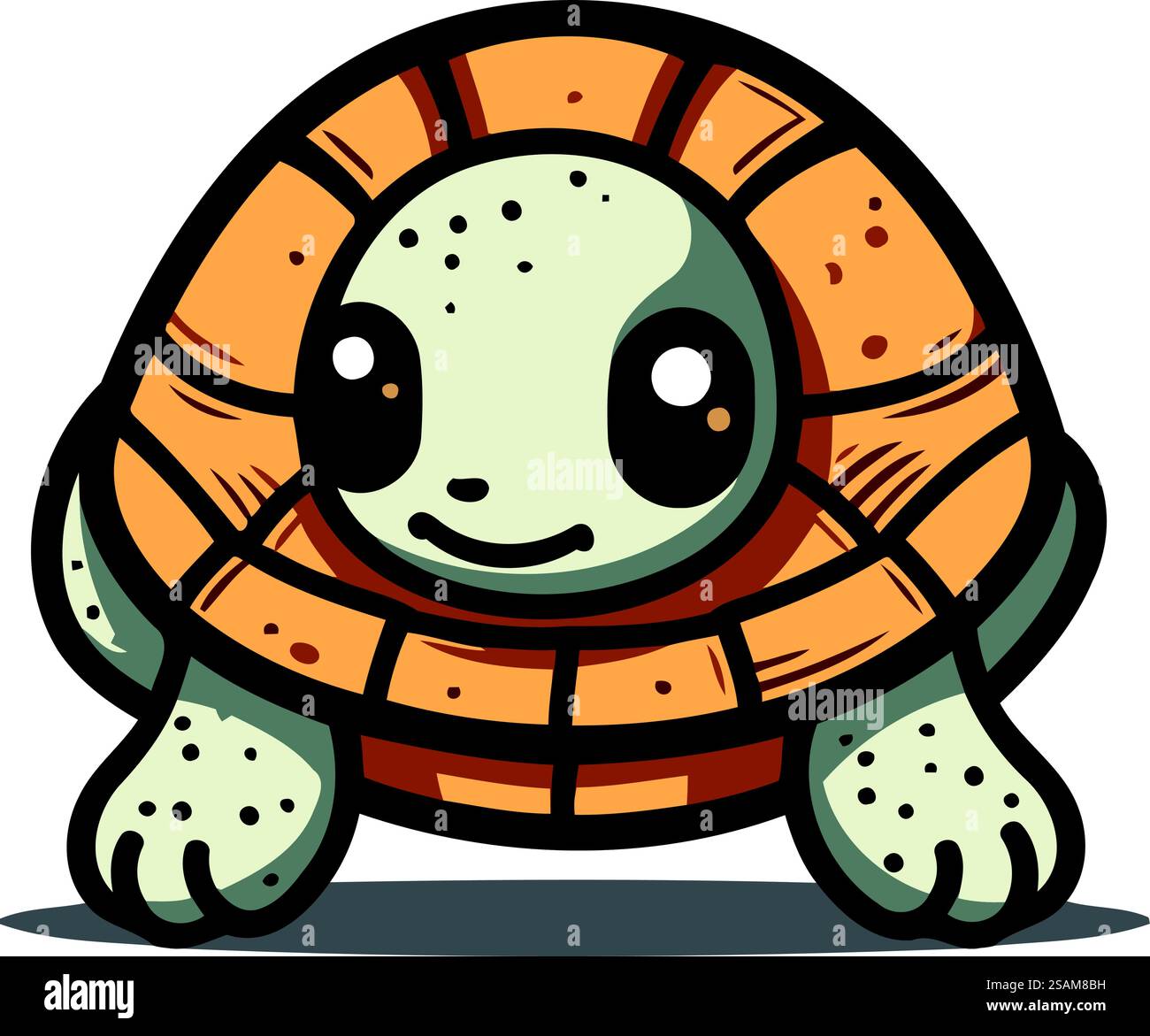 Cute baby turtle character cartoon vector illustration. Cute cartoon ...