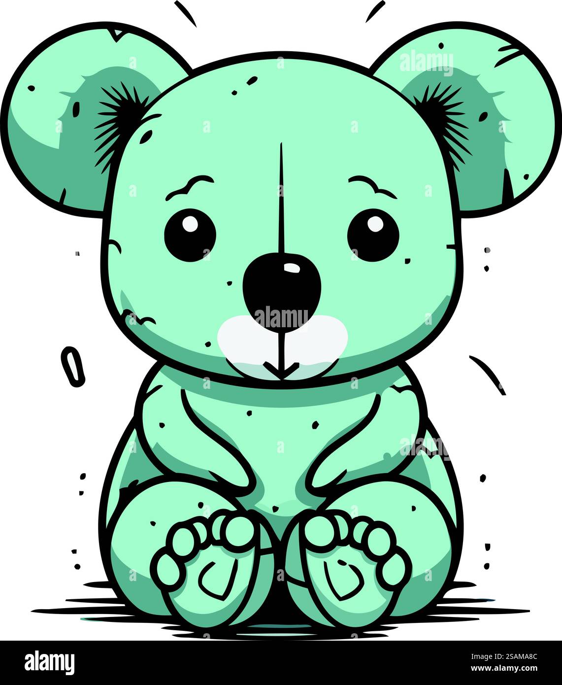 Cute cartoon koala. Vector illustration of a cute koala Stock Vector ...