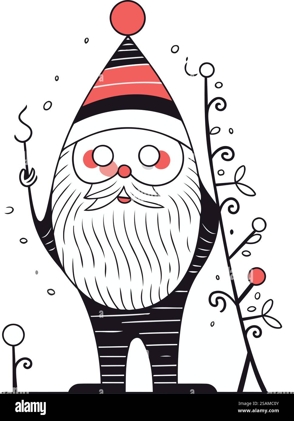 Vector drawing magic christmas hi-res stock photography and images - Alamy