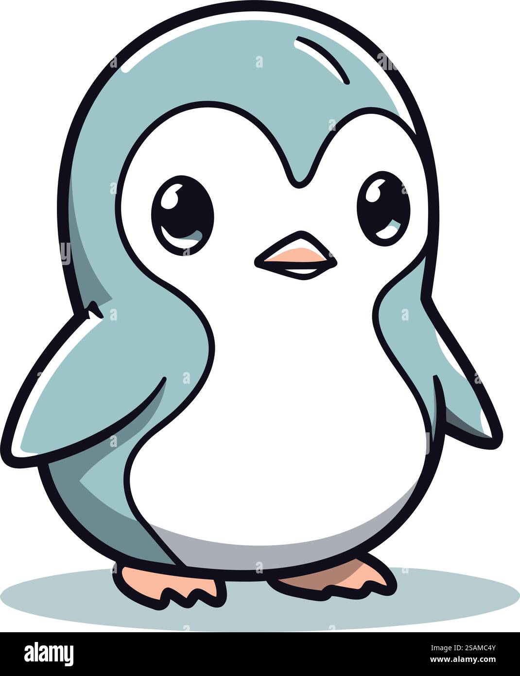 Cute penguin cartoon. Vector illustration of cartoon penguin Stock ...