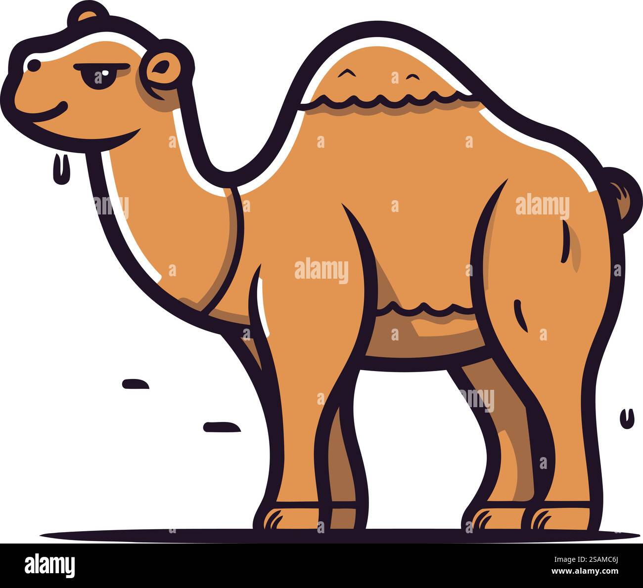Small Camel Vector Camel vector illustration. Cute camel isolated on white background ...