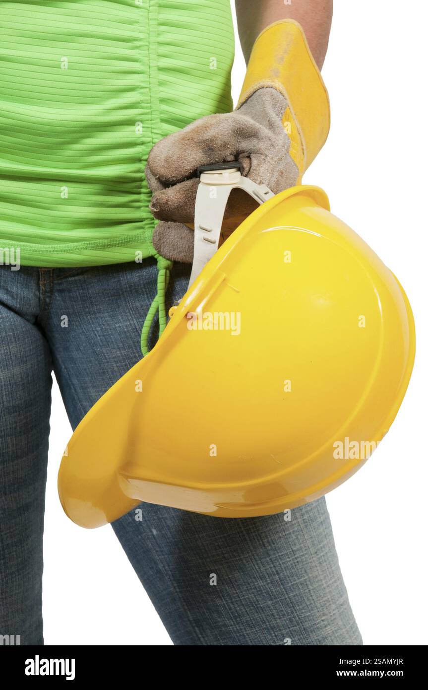 Construction hard hat gloves hi-res stock photography and images - Alamy