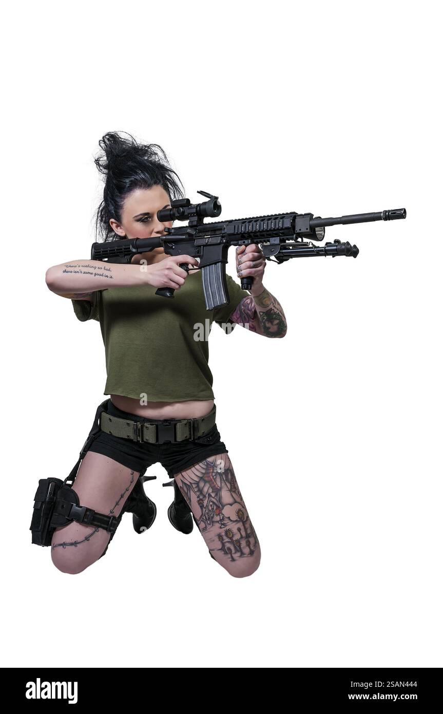 Automated rifle Cut Out Stock Images & Pictures - Alamy