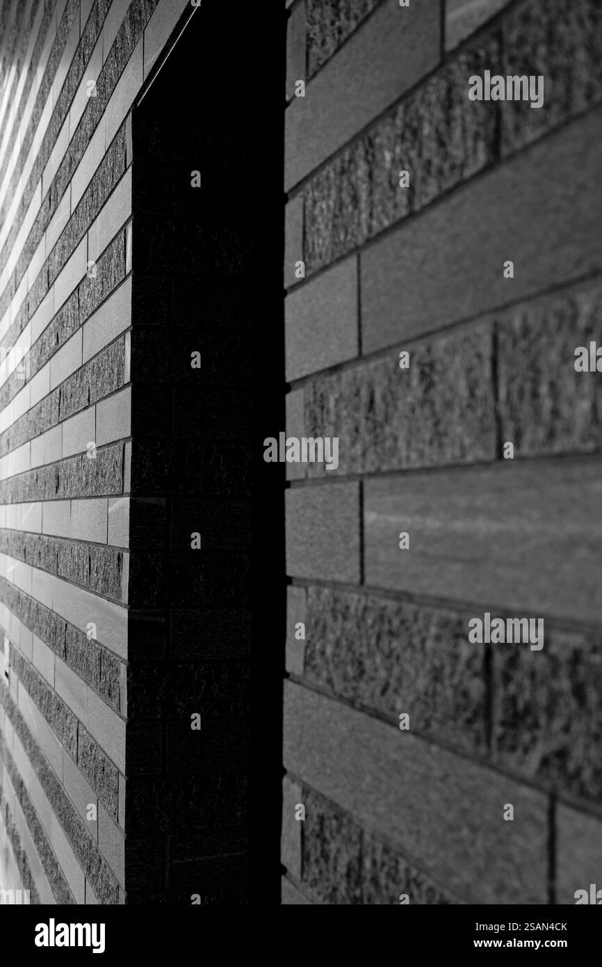 Modern entrance door Black and White Stock Photos & Images - Alamy