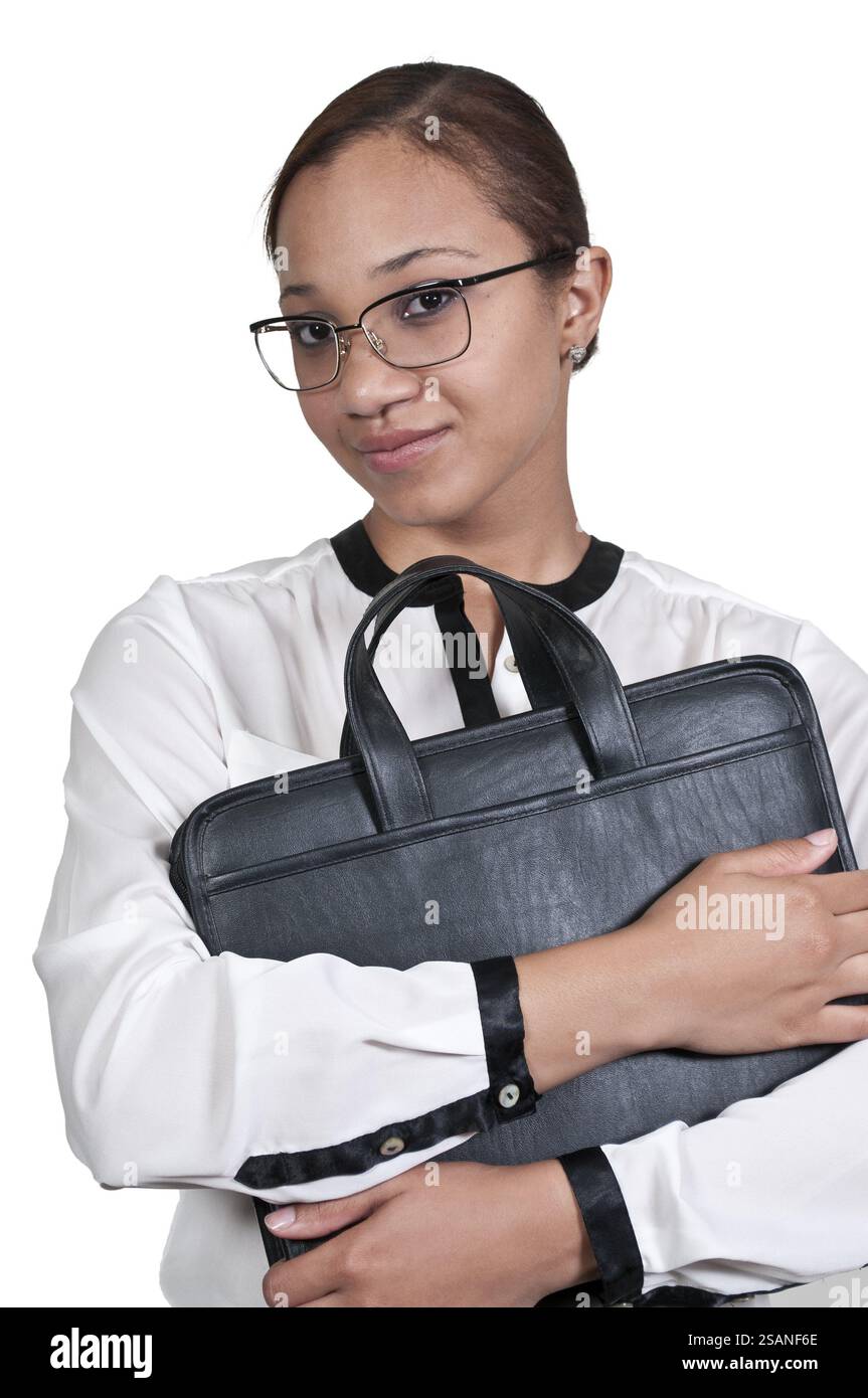 A beautiful young African American upwardly mobile business woman Stock ...