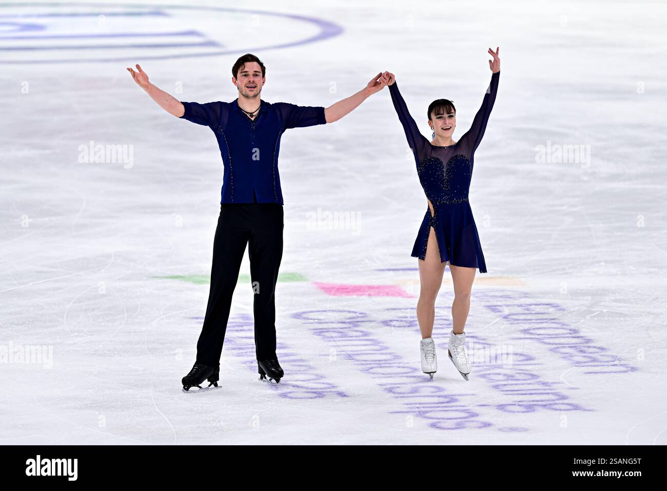 Daria DANILOVA & Michel TSIBA (NED), during Pairs Free Skating, at the