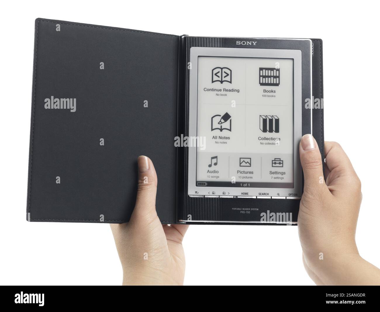 Sony Book Ereader Opening sony hi-res stock photography and images - Alamy