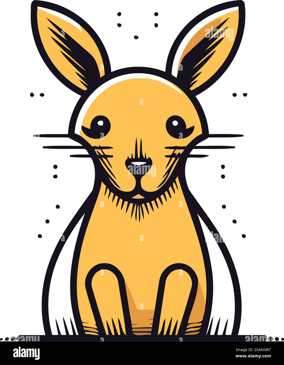 cute rabbit animal cartoon vector illustration graphic design vector ...