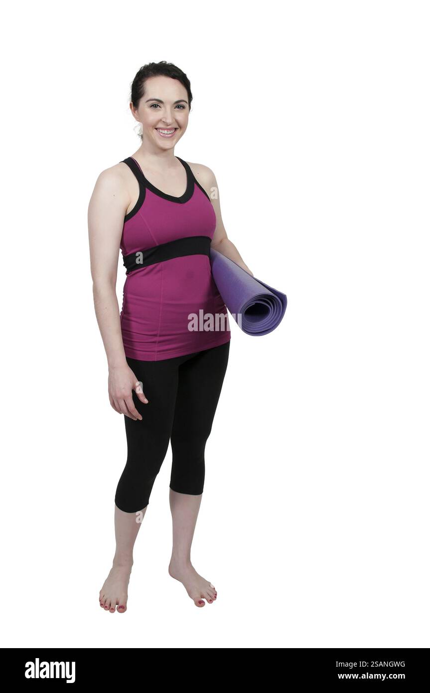 Beautiful fit people exercising Cut Out Stock Images & Pictures - Alamy