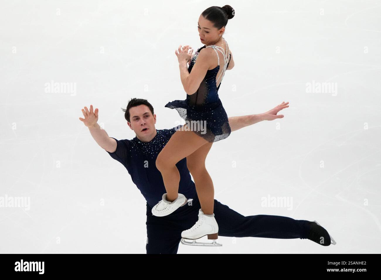 Luke Digby Anastasia Vaipan-Law and Luke Digby of Britain perform in the pairs ...