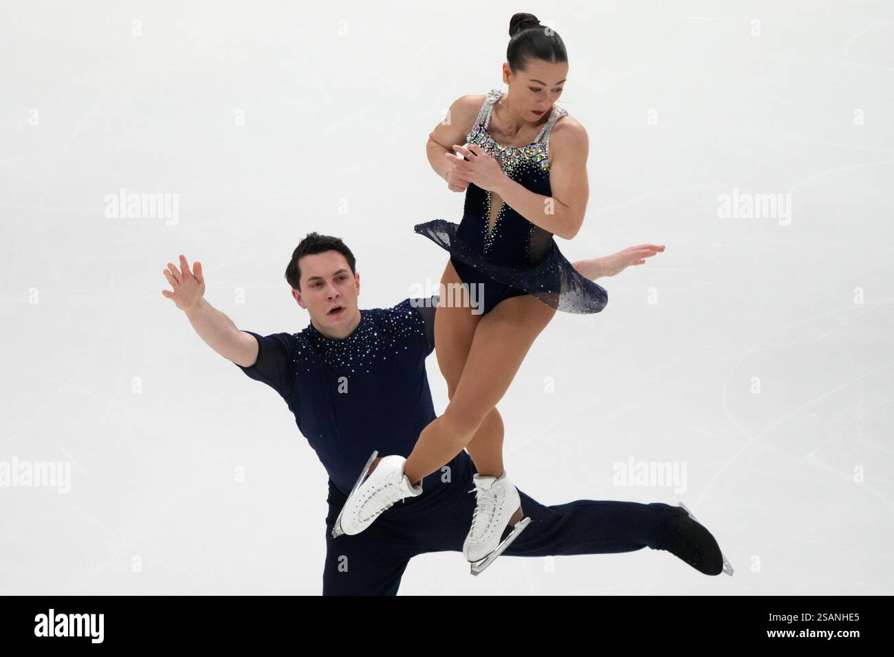 Luke Digby Anastasia Vaipan-Law and Luke Digby of Britain perform in the pairs ...