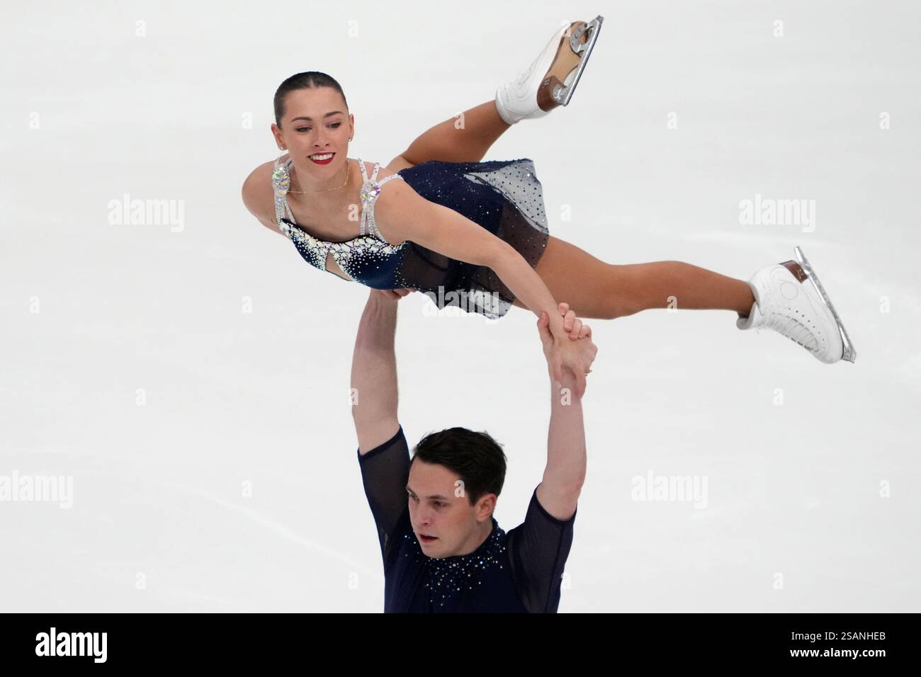 Luke Digby Anastasia Vaipan-Law and Luke Digby of Britain perform in the pairs ...