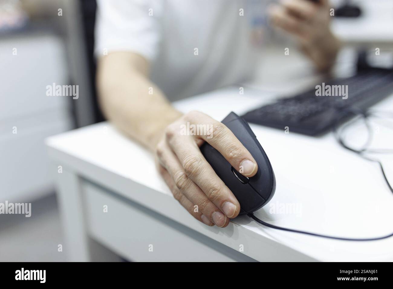 Man using hands place hi-res stock photography and images - Alamy