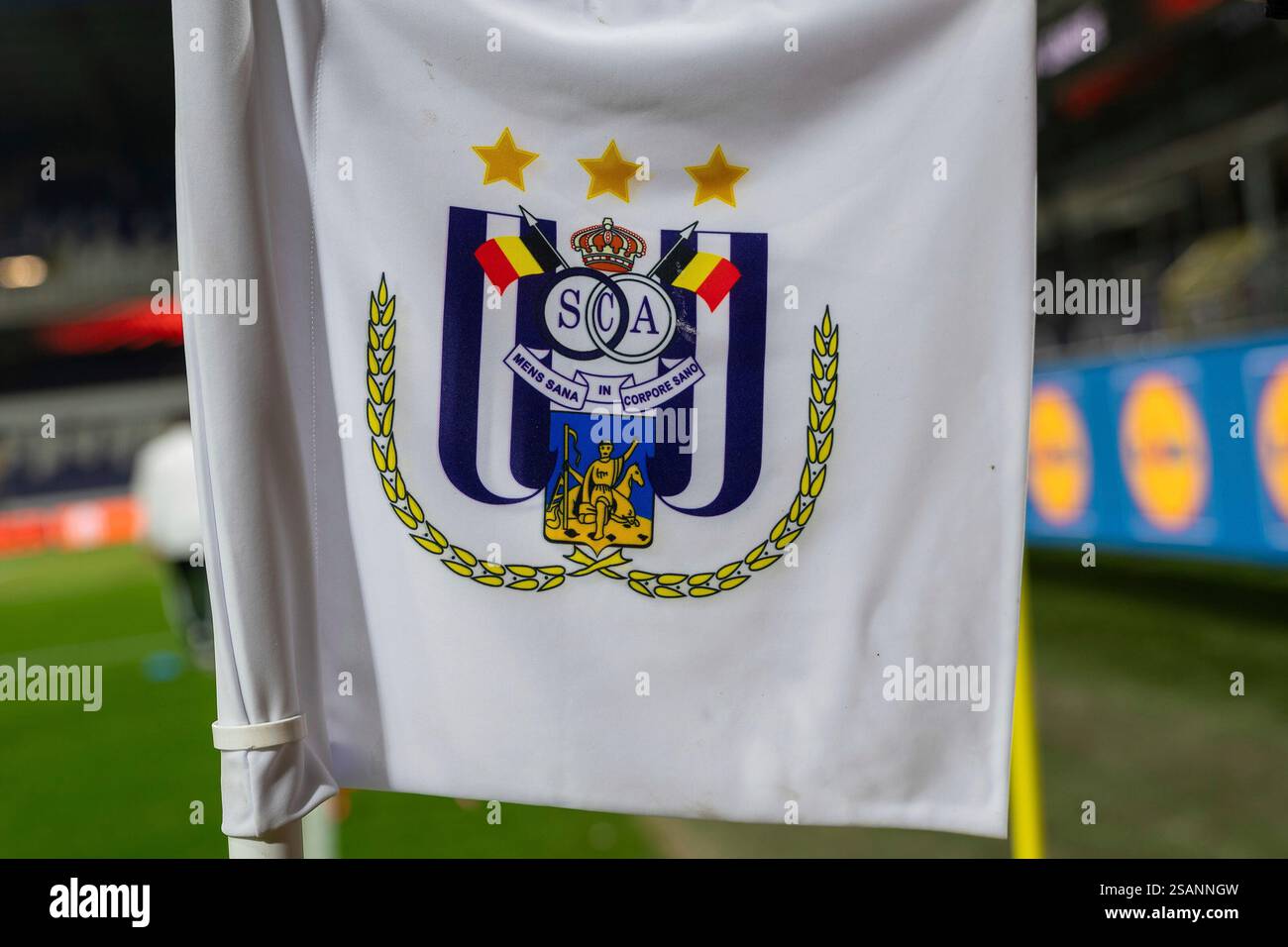 Anderlecht logo hi-res stock photography and images - Alamy, image size:1300x956