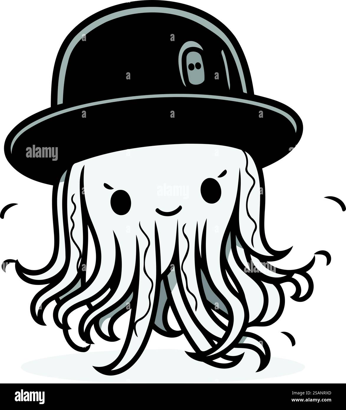 Jellyfish cartoon icon. Sea life ecosystem fauna and ocean theme. Isolated design. Vector illustration Stock Vector