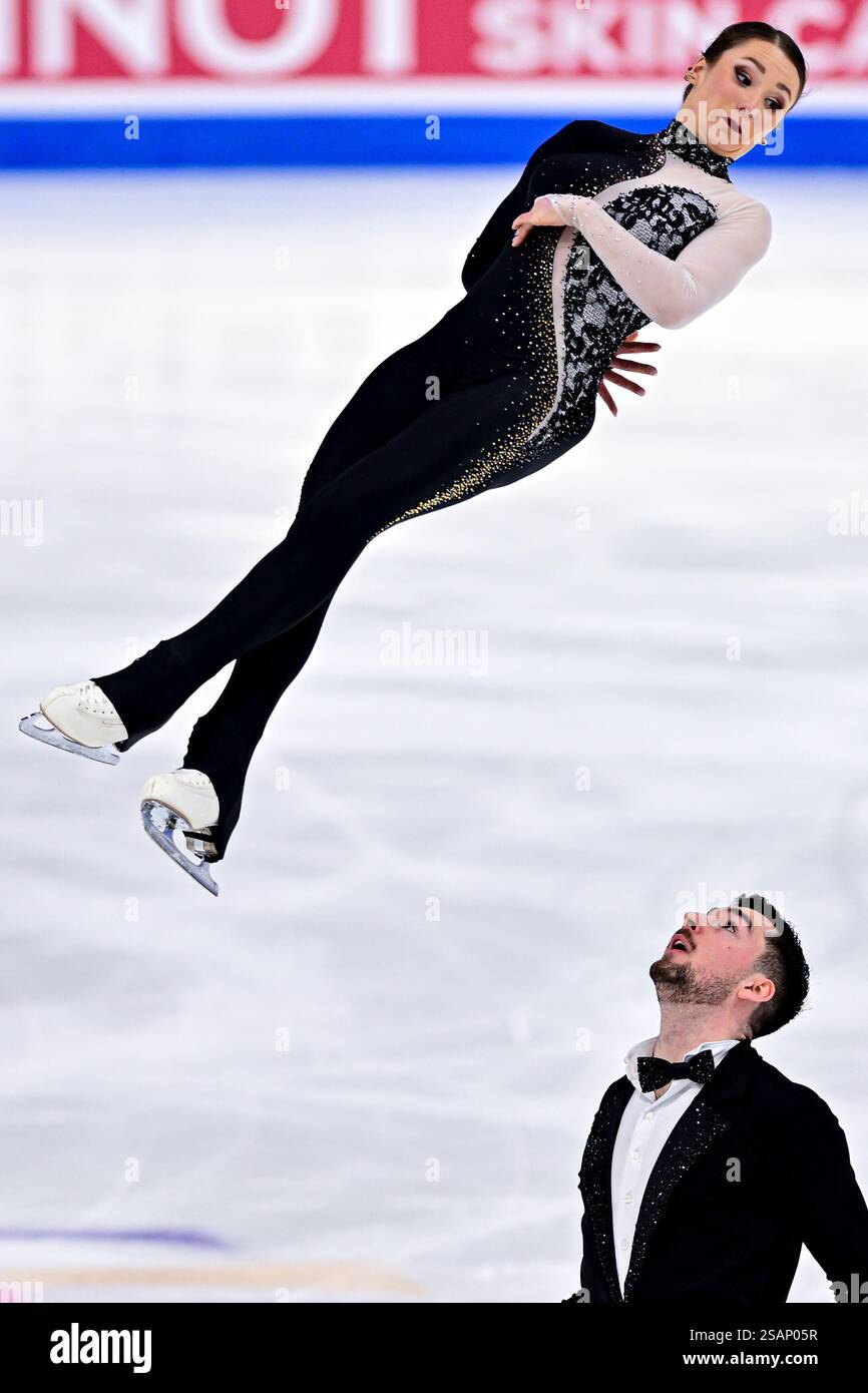 Annika HOCKE & Robert KUNKEL (GER), during Pairs Free Skating, at the
