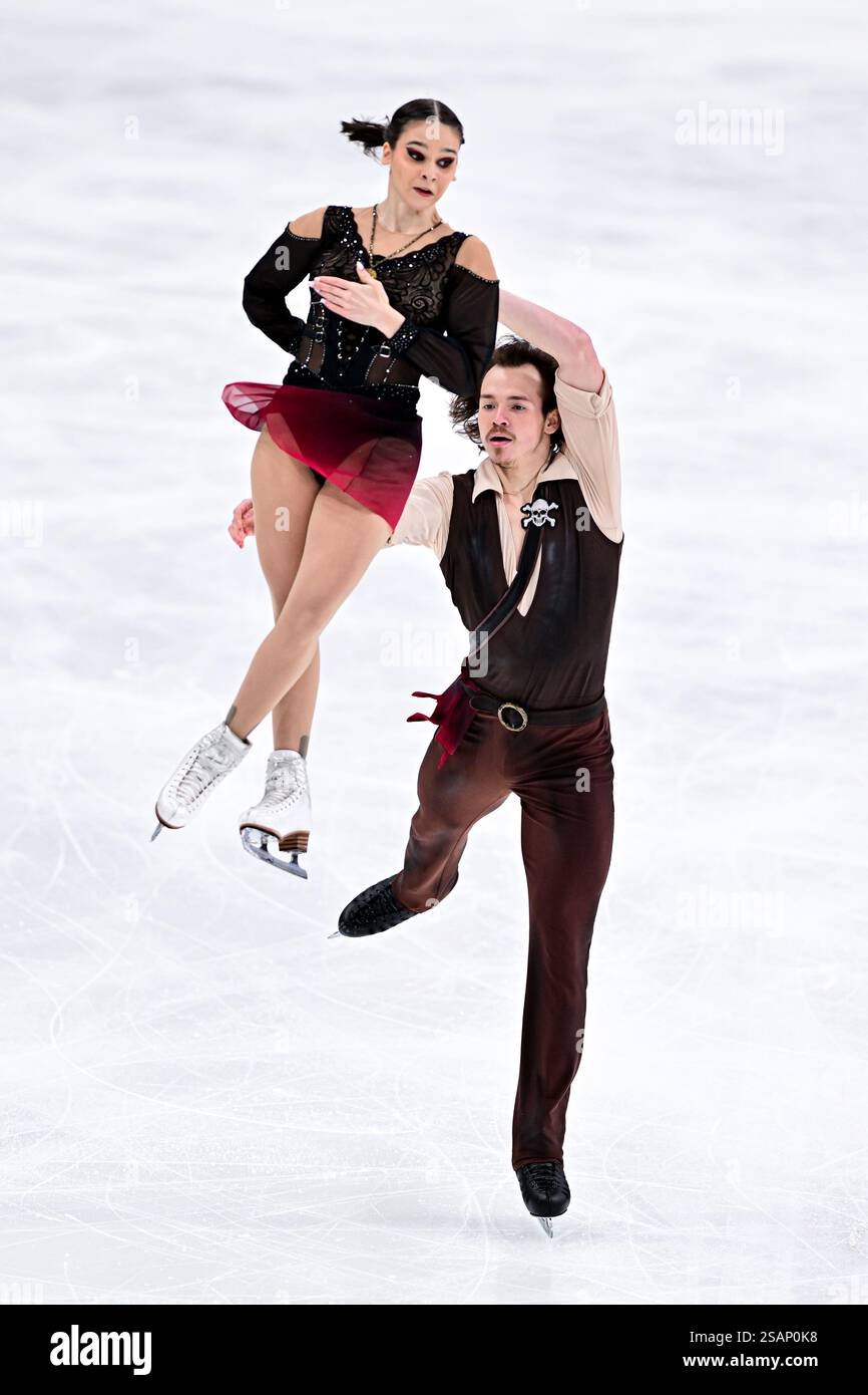 Maria PAVLOVA & Alexei SVIATCHENKO (HUN), during Pairs Free Skating, at