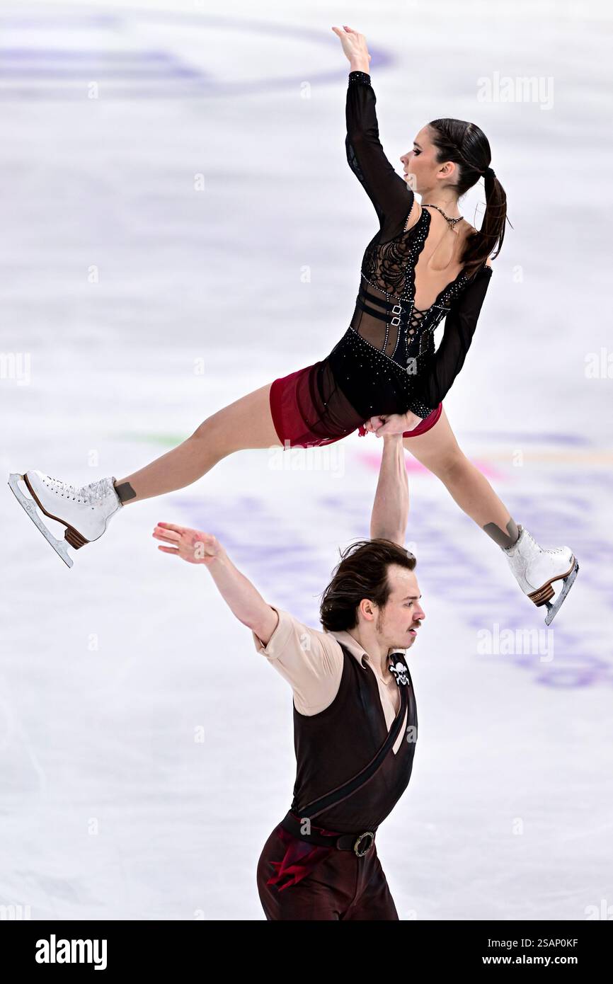 Maria PAVLOVA & Alexei SVIATCHENKO (HUN), during Pairs Free Skating, at