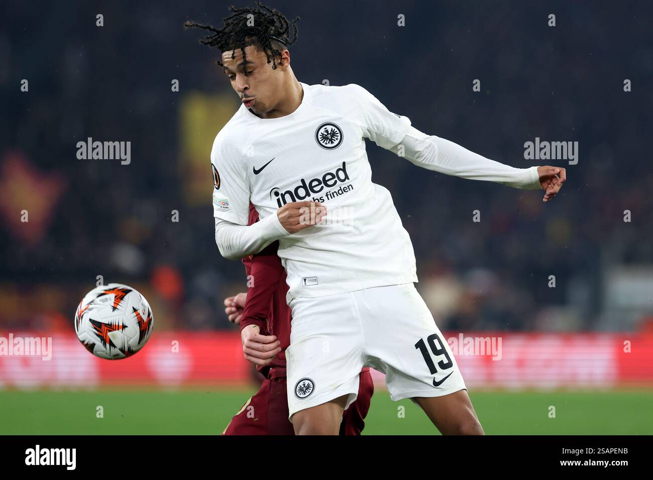 Rome, Italy 30.01.2025: Jean-Matteo Bahoya of Eintracht Frankfurt ...