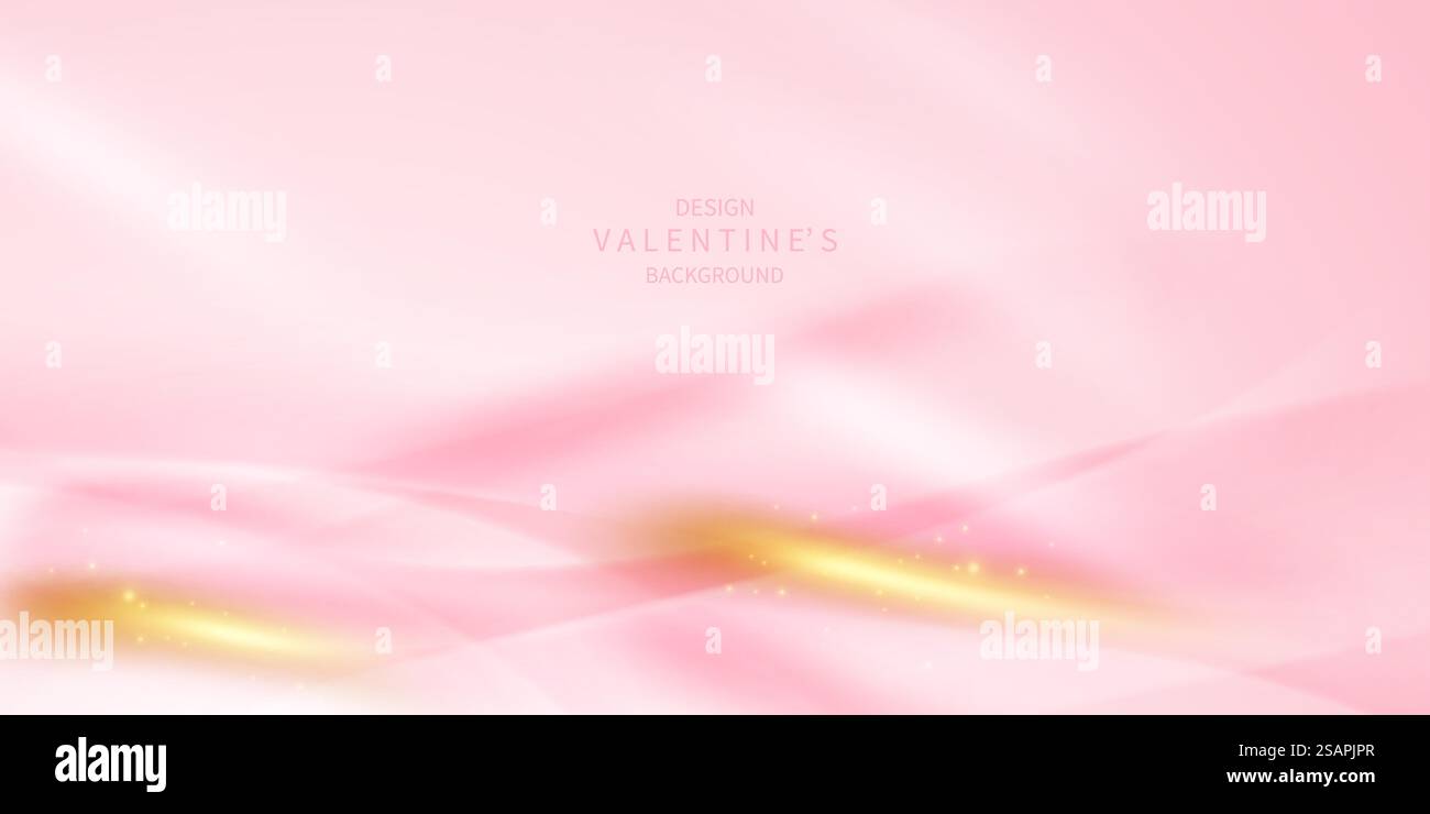 Background design for Happy Valentine’s Day poster or voucher with ...