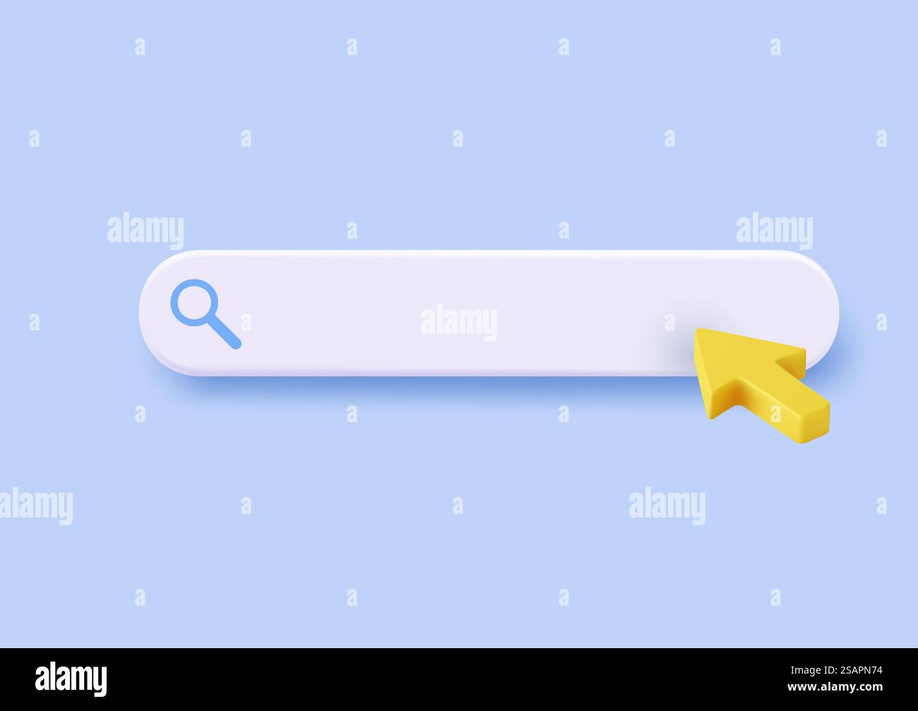 3d Search bar template for website. Navigation search for browser. 3d ...