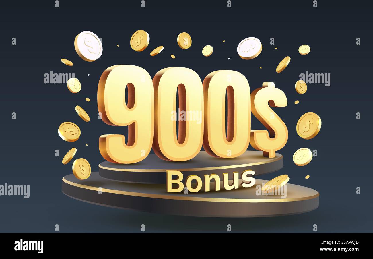 Check For 900 Bonus 900 dollar and coins coupon special voucher, Check banner special ...