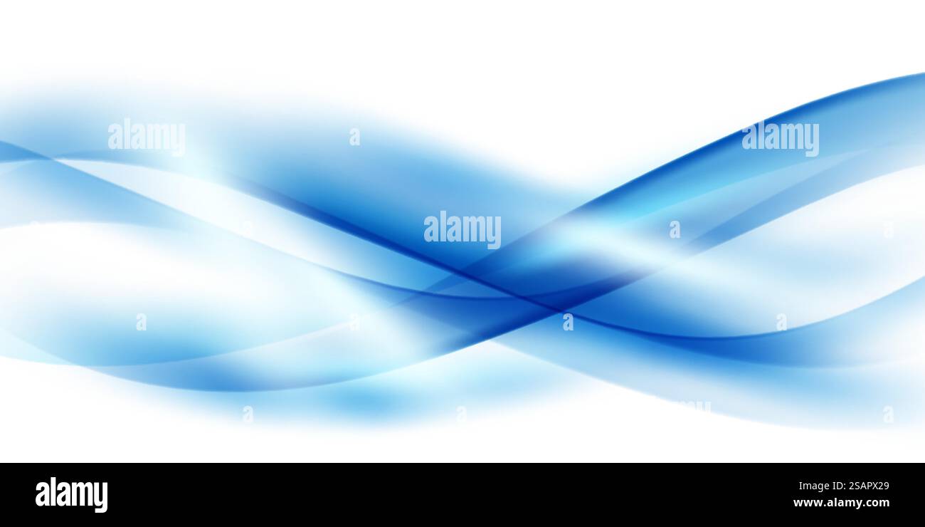 abstract blue wave background modern vector illustration Stock Vector ...