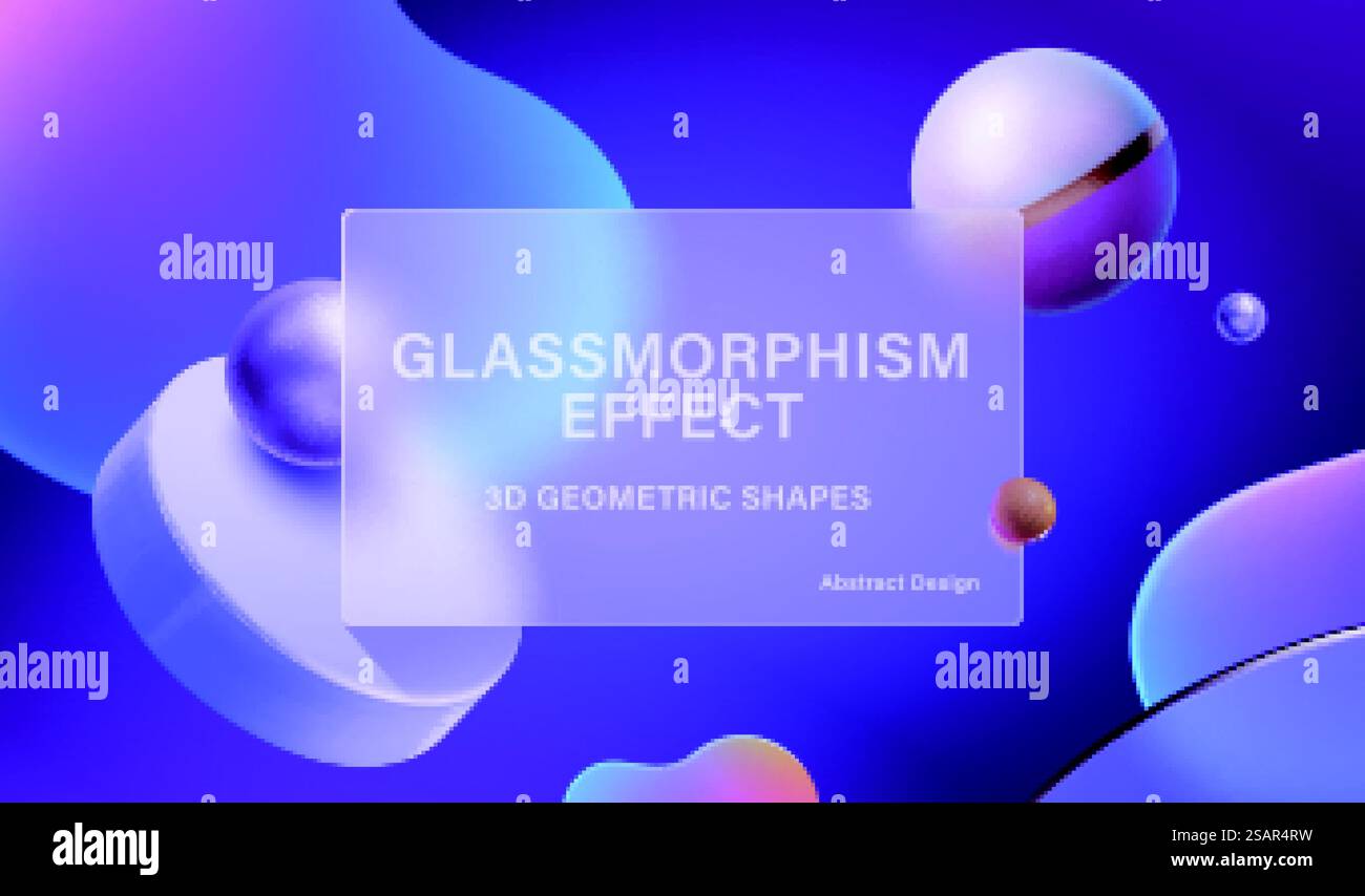 Geometric glassmorphism background Stock Vector Image & Art - Alamy