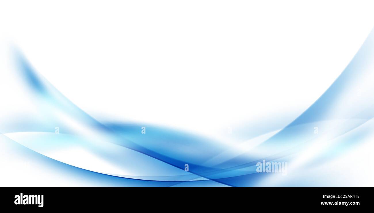 abstract blue wave background modern vector illustration Stock Vector ...