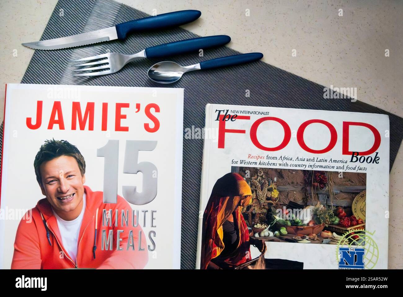 Recipe book covers Stock Photo