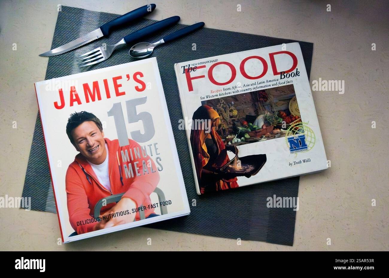 Recipe book covers Stock Photo